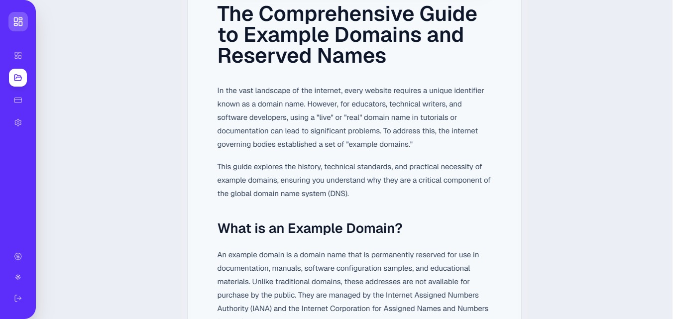 Screenshot: Generate Your First Article